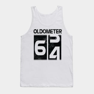 Oldometer Happy Birthday 64 Years Old Was Born In 1956 To Me You Papa Dad Mom Brother Son Husband Tank Top